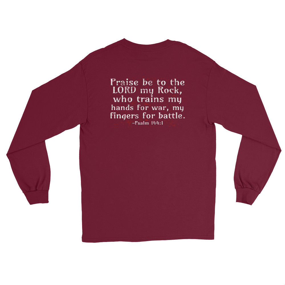 Psalm Verse Men’s Long Sleeve Dark Shirt