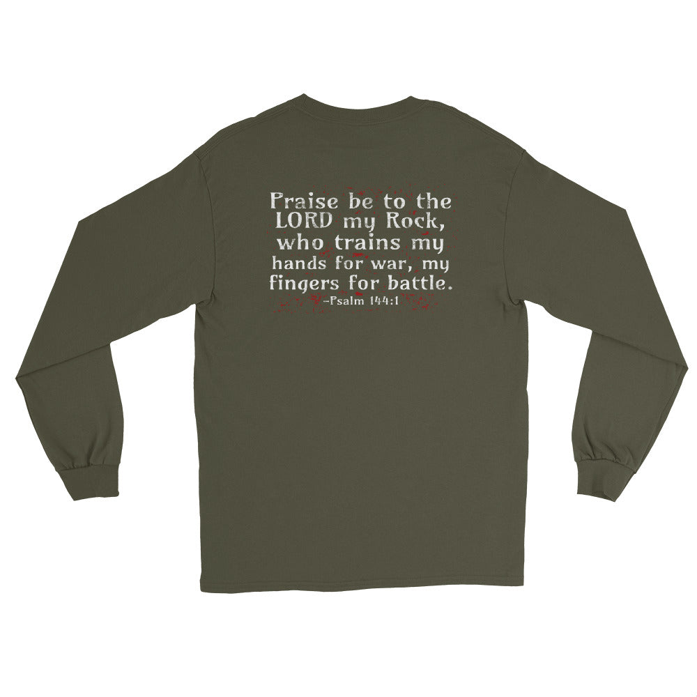 Psalm Verse Men’s Long Sleeve Dark Shirt