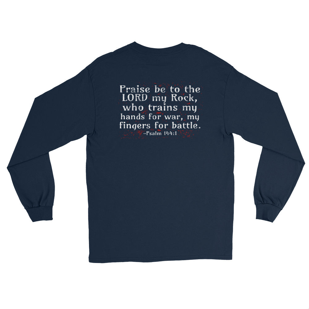 Psalm Verse Men’s Long Sleeve Dark Shirt