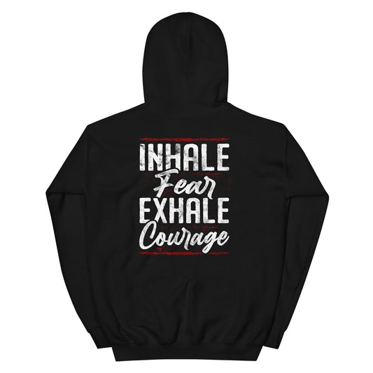 Inhale Fear Unisex Dark Hoodie